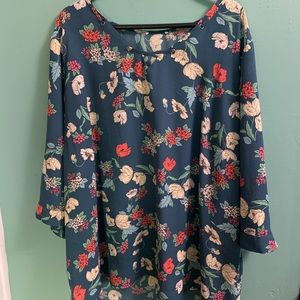 Floral print blouse